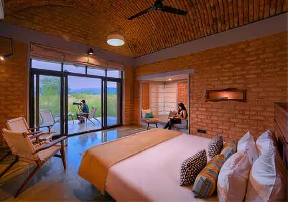 resorts room in tadoba